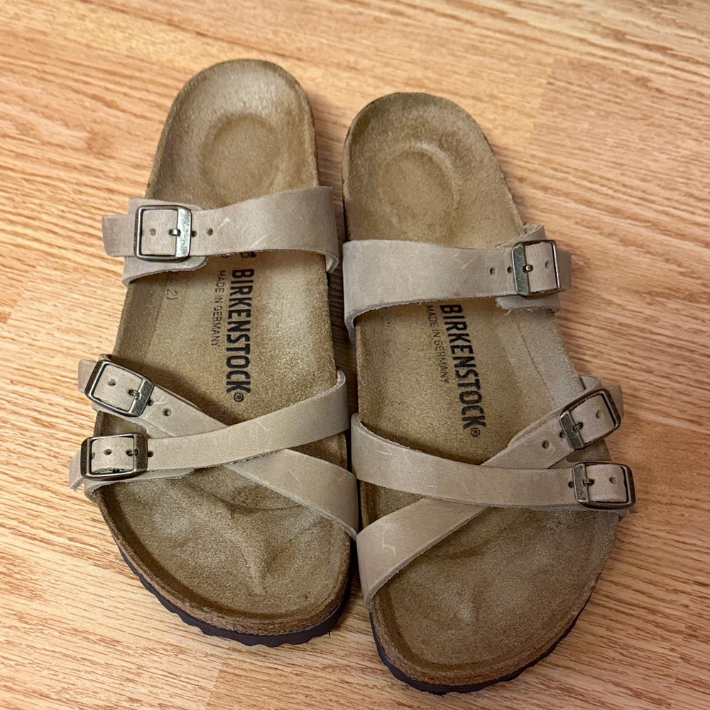 Birkenstock Franca tobacco oiled leather sandal